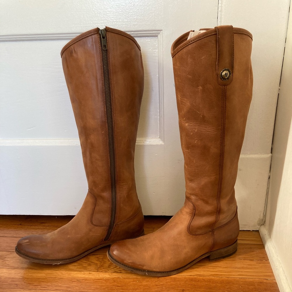Frye size 9.5 brown leather riding boots